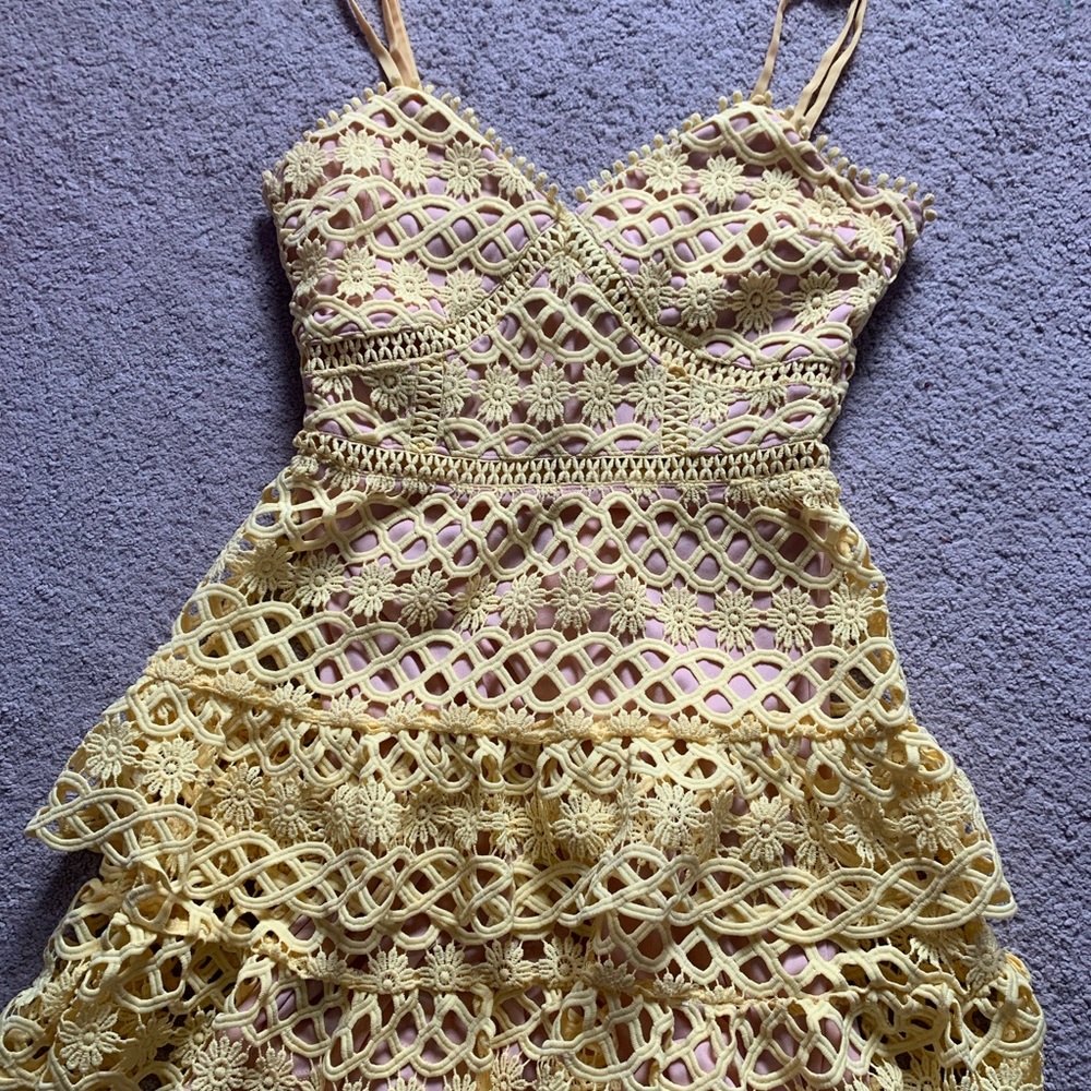Lulus yellow dress